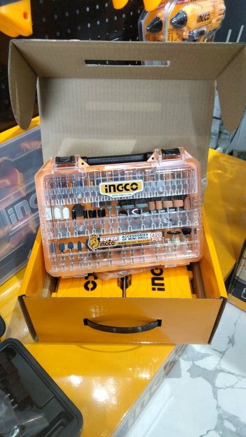 Набор насадок гравера INGCO COS230331, 420 предметов, для гравировки — фото 1