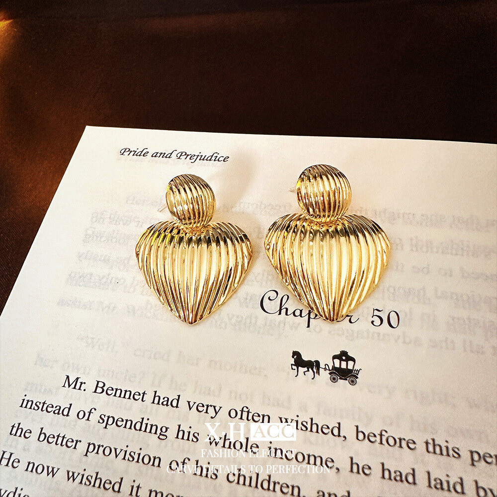 Серьги-трансформеры, размер 20 мм, золото — фото 1