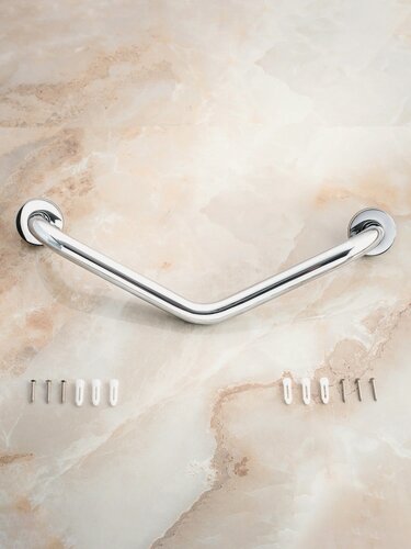 Изображение товара Поручень для ванной, РМС A1028, настенный, набор креплений в комплекте