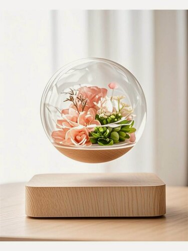 Изображение товара Магнитно-Levitating настольная лампа "Роза", сенсорный контроль, 12 Вт