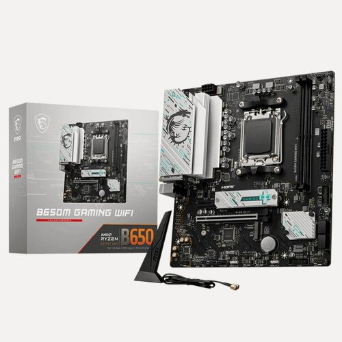 Изображение товара Материнская плата MSI B650M GAMING WIFI, AM5, AMD B650, Micro-ATX, RTL (B650M GAMING WIFI_)