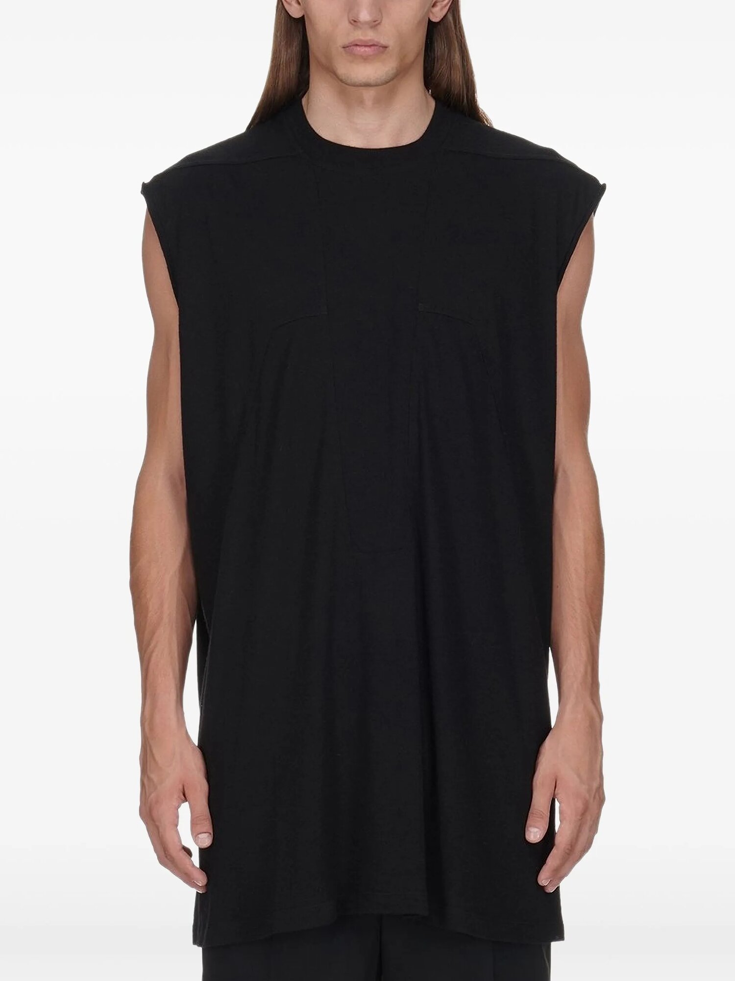 Футболка Rick Owens Splintered, размер L, черный