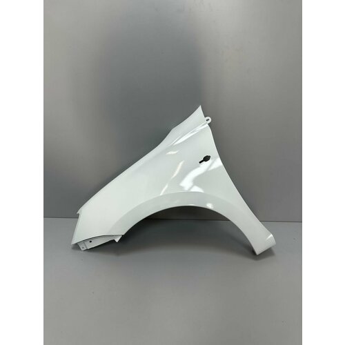 Крыло переднее левое пластиковое в цвет для Lada Гранта I 2011 2018 240 - белое облако белый 10504₽