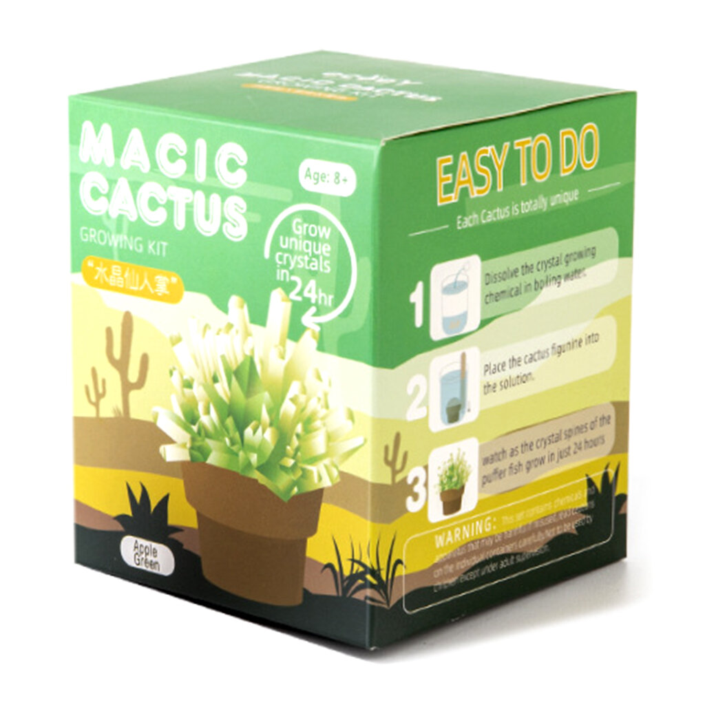Kids Mni Crystal Cactus Study Аксессуары Обучающие для Игры Забавная Настольная Игрушка Лучший Подарок