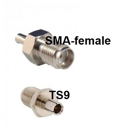Комплект 2шт, Антенна 5dBi для 3G/4G LTE модемов/роутеров TS9 черная — фото 1
