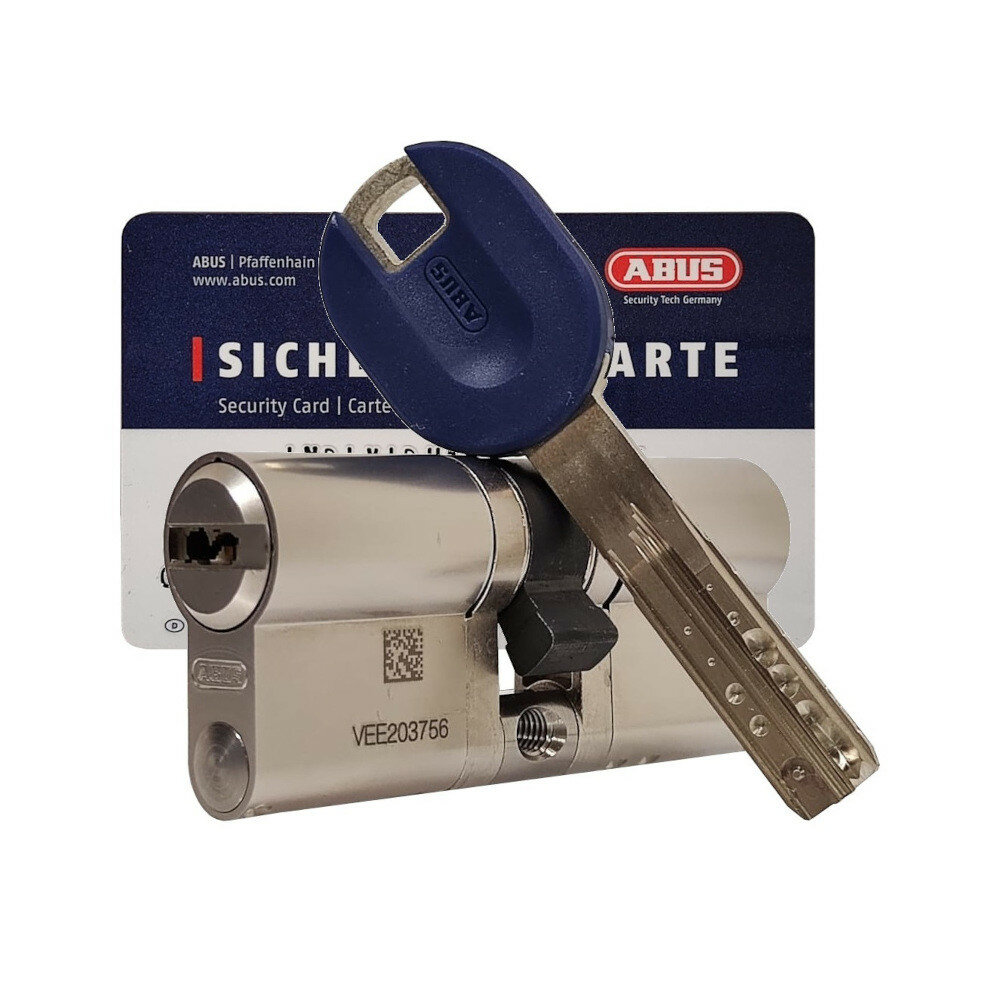 ABUS Цилиндровый механизм ABUS BRAVUS 3500. MX Magnet (90)45/45 ключ/ключ матовый никель