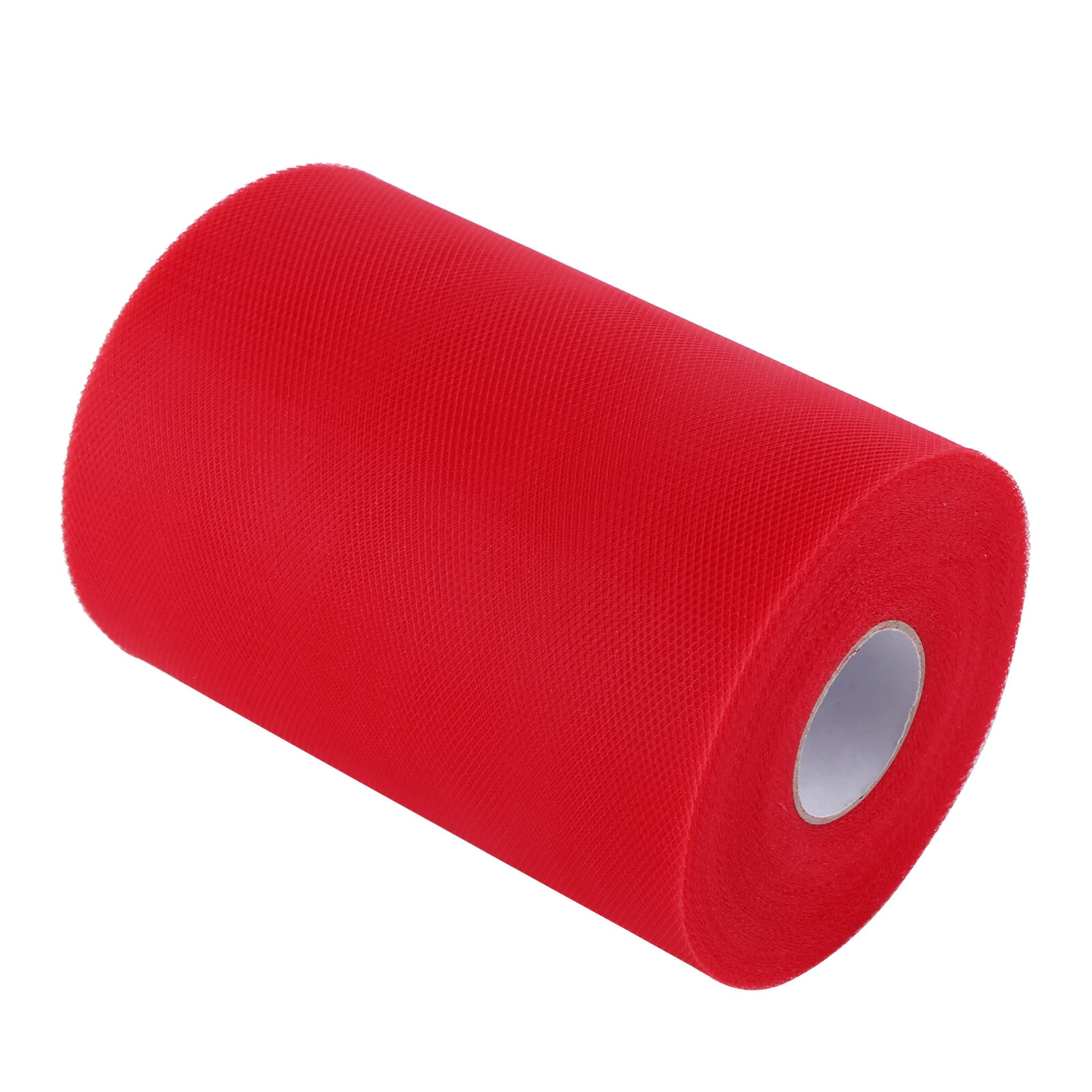 100Yards 15cm DIY Wedding Decoration Tulle Roll Spool Knit Fabric for Sewing Part(Red)