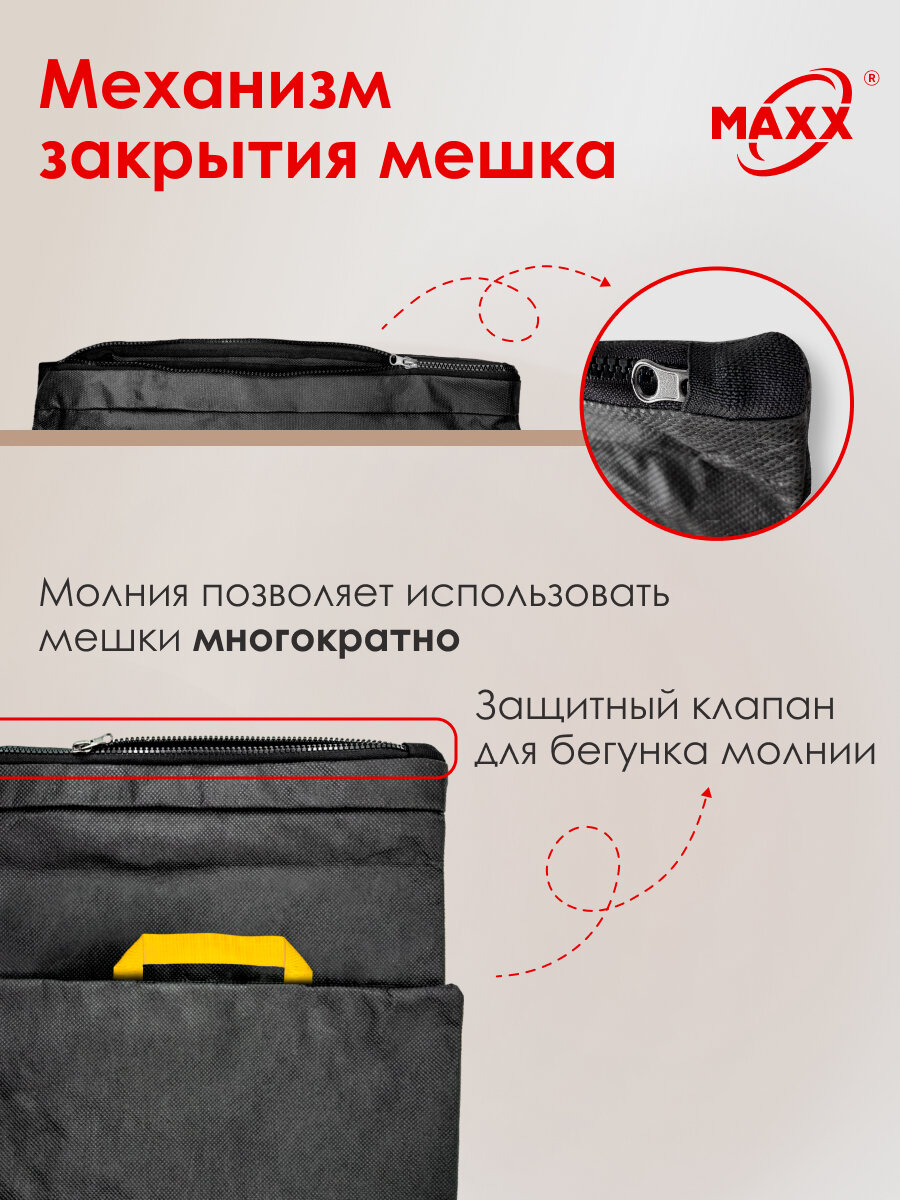 Мешок - пылесборник PRO многоразовый на молнии для пылесоса Practyl EC815-1250, 1250 Вт, 15л — фото 1