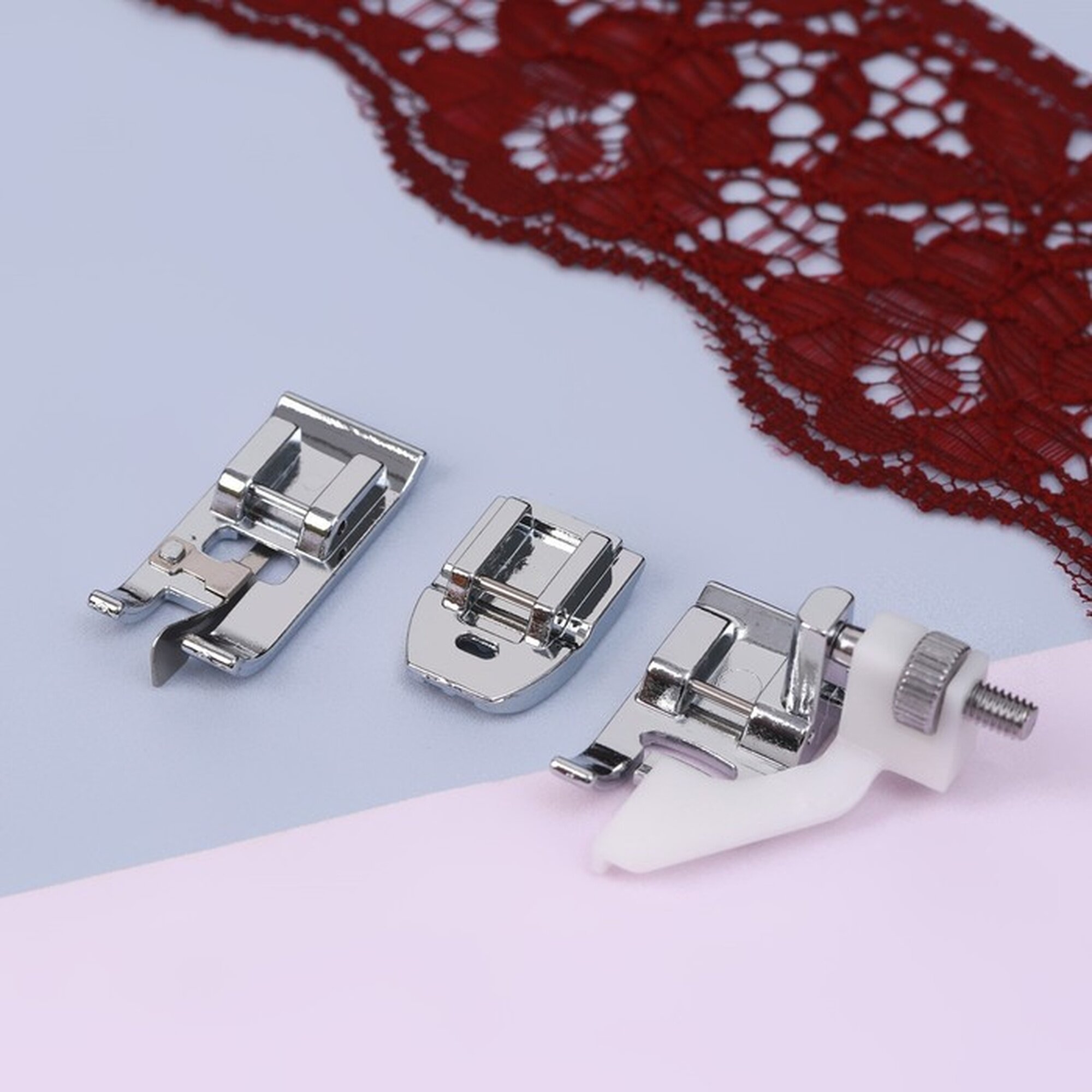 Набор лапок Арт Узор, для швейной машины, металл, пластик, 3шт — фото 1