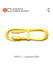 Кабель COMMO Jelly USB Type-C - Lightning MFI, 2,2 м, Жёлтый