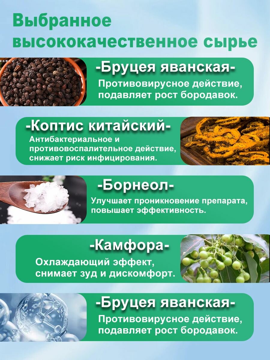 Изображение Препараты от папиллом и бородавок,20г, Крем от генитальных бородавок, Мозоли