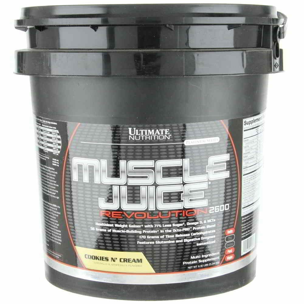 Гейнер Muscle Juice Revolution 2600 - 5040 гр 11lb (Ultimate Nutrition) Печенье-крем