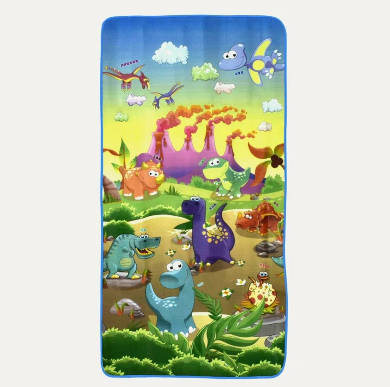 Коврик детский игровой коврик для пляжа и пикника влагоотталкивающий размер 180х90 см принт 