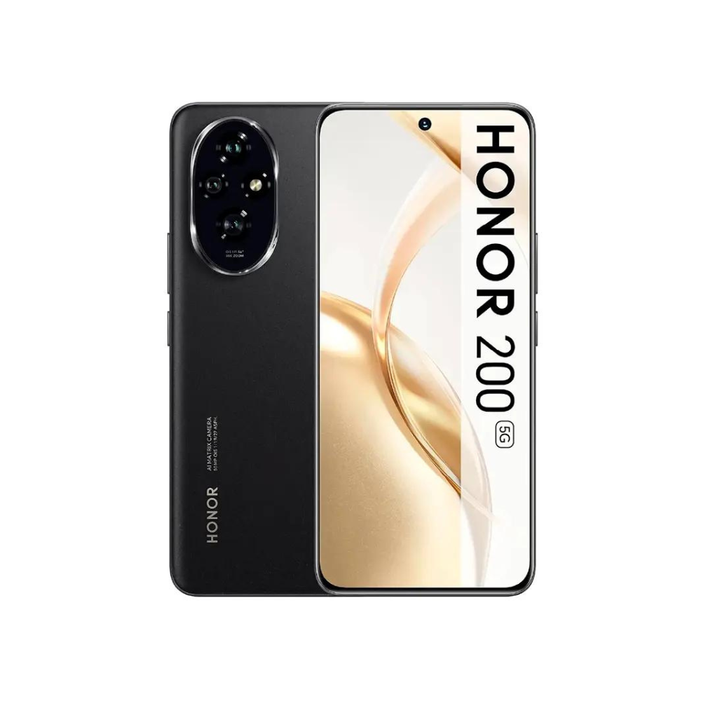 Смартфон Honor 200, 8 ГБ/256 ГБ, камера 48 МП, Titanium Black