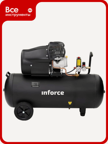 Изображение товара Компрессор (100 л; 10 бар; 410 л/мин) Inforce CXV-100L 04-06-23