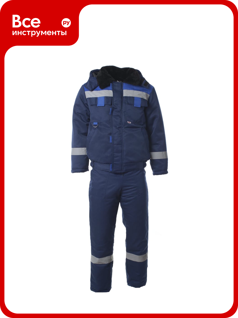Утепленный костюм спрут орион темно-синий/васильковый р. 60-62 (120-124) рост 182-188 128260