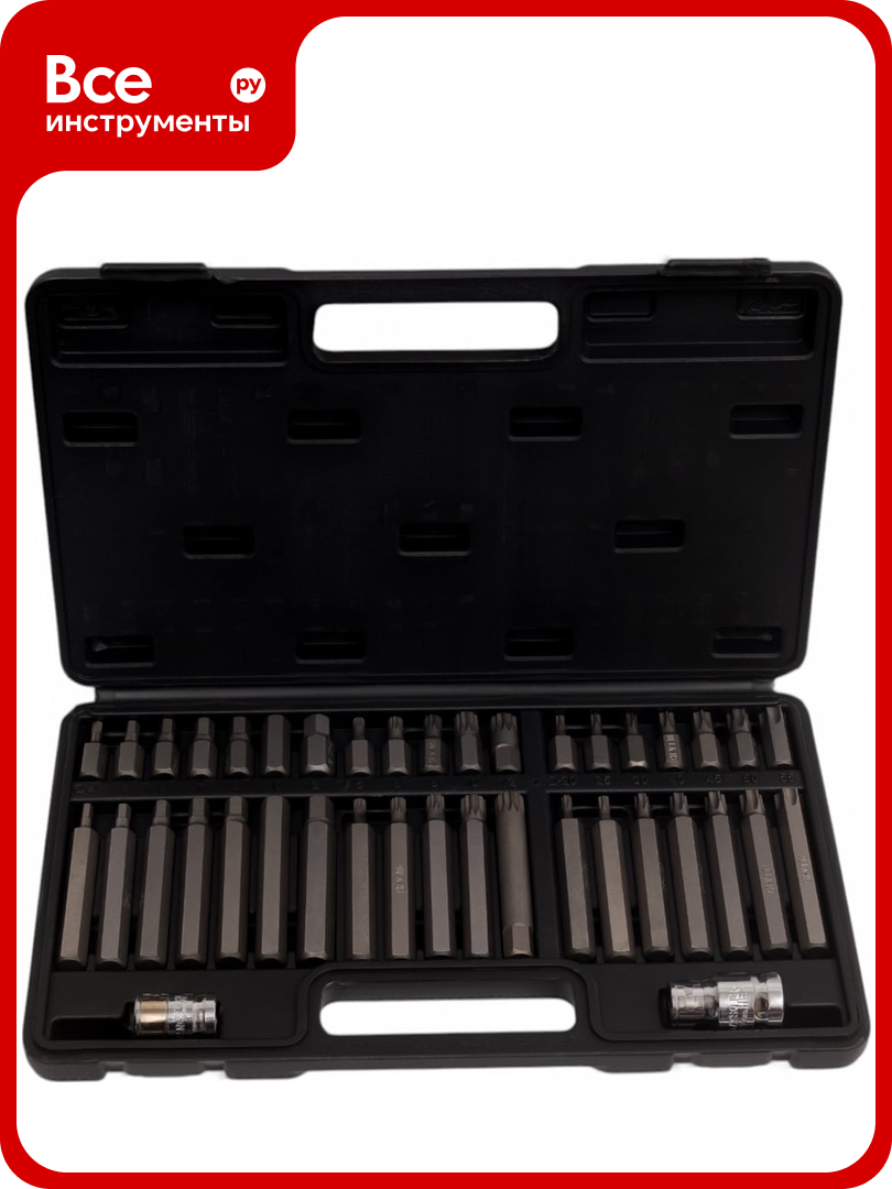 Набор бит HEX TORX SPLINE (40 предметов; 1/2
