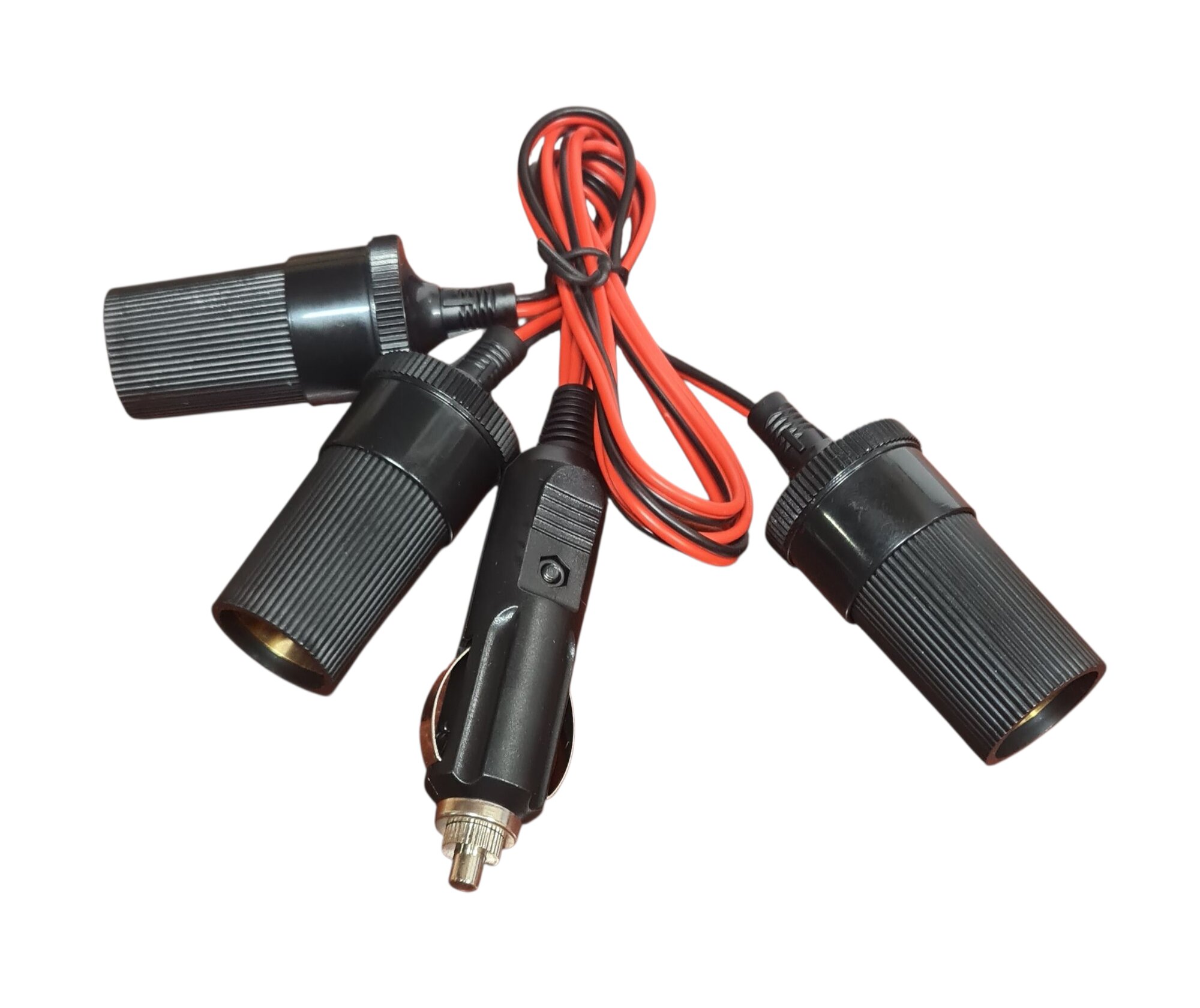 Прикуриватель-переходник на три гнезда 12/24В (универсальный до 2А) "REXANT"