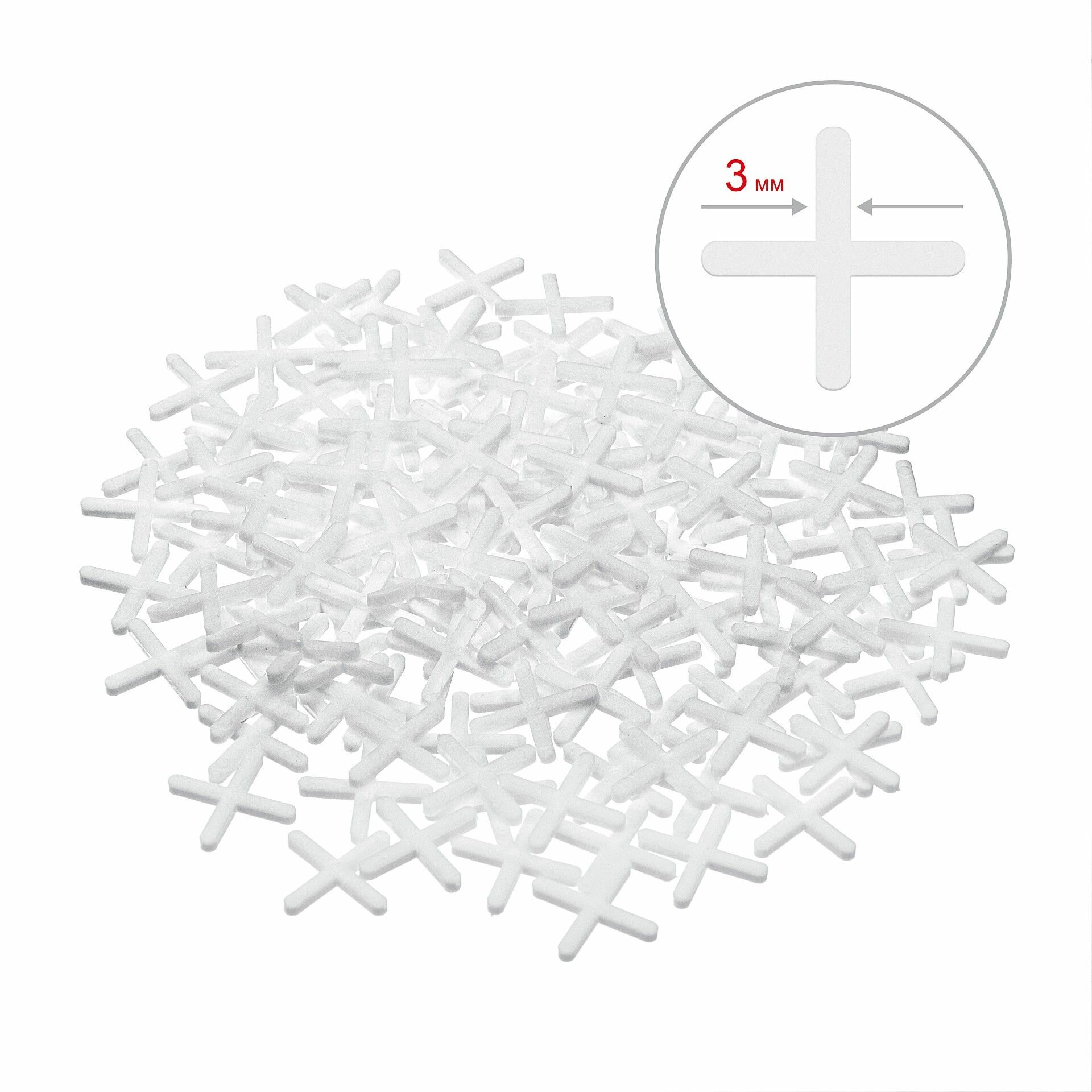 Крестики для плитки STAYER 3 мм 150 штук 3380-3