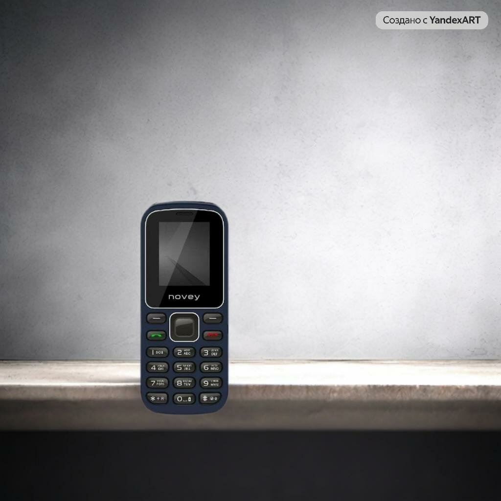 Мобильный телефон NOVEY M180C Blue, синый - кнопочный телефон — фото 1