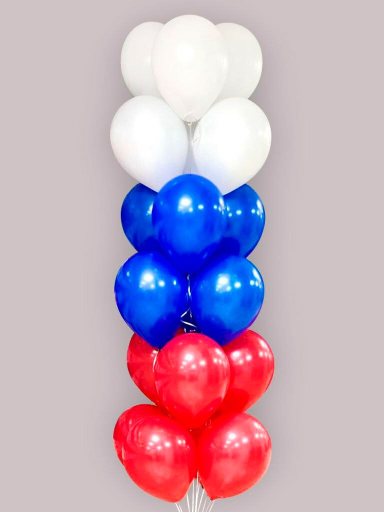Воздушные шарики триколор — фото 1