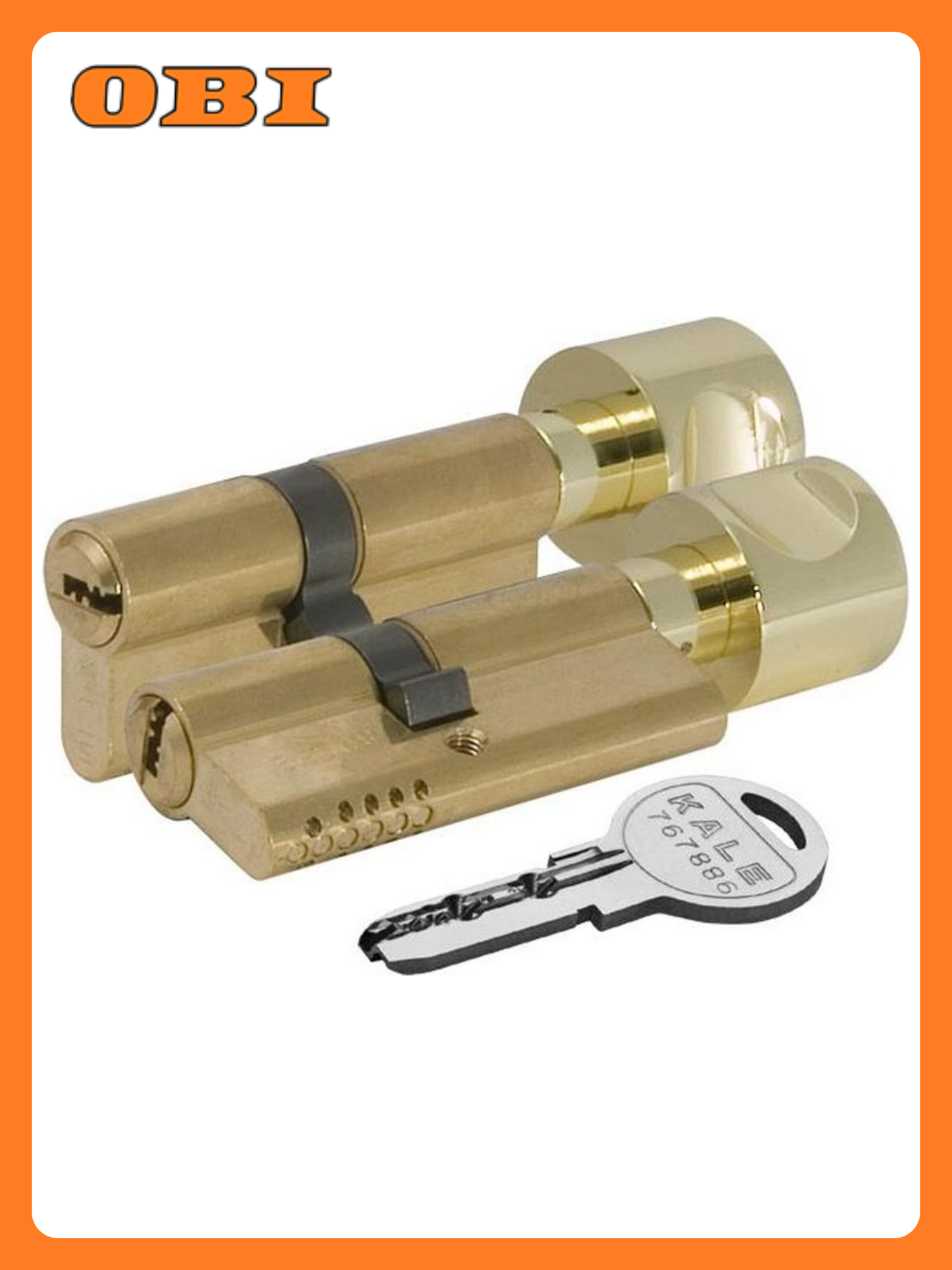 Цилиндровый механизм с вертушкой 164 OBS SCE/62 (26x10x26) латунь 5 кл.