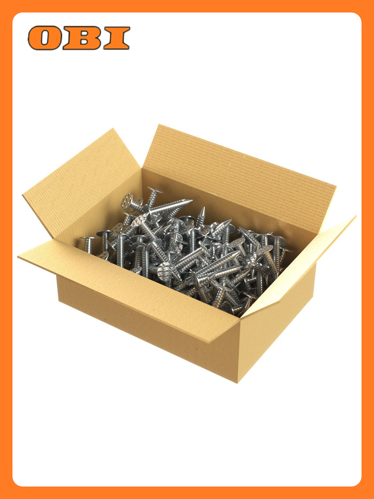 Гвозди кровельные Döcke оцинкованные плоские 35x30 мм 5 кг