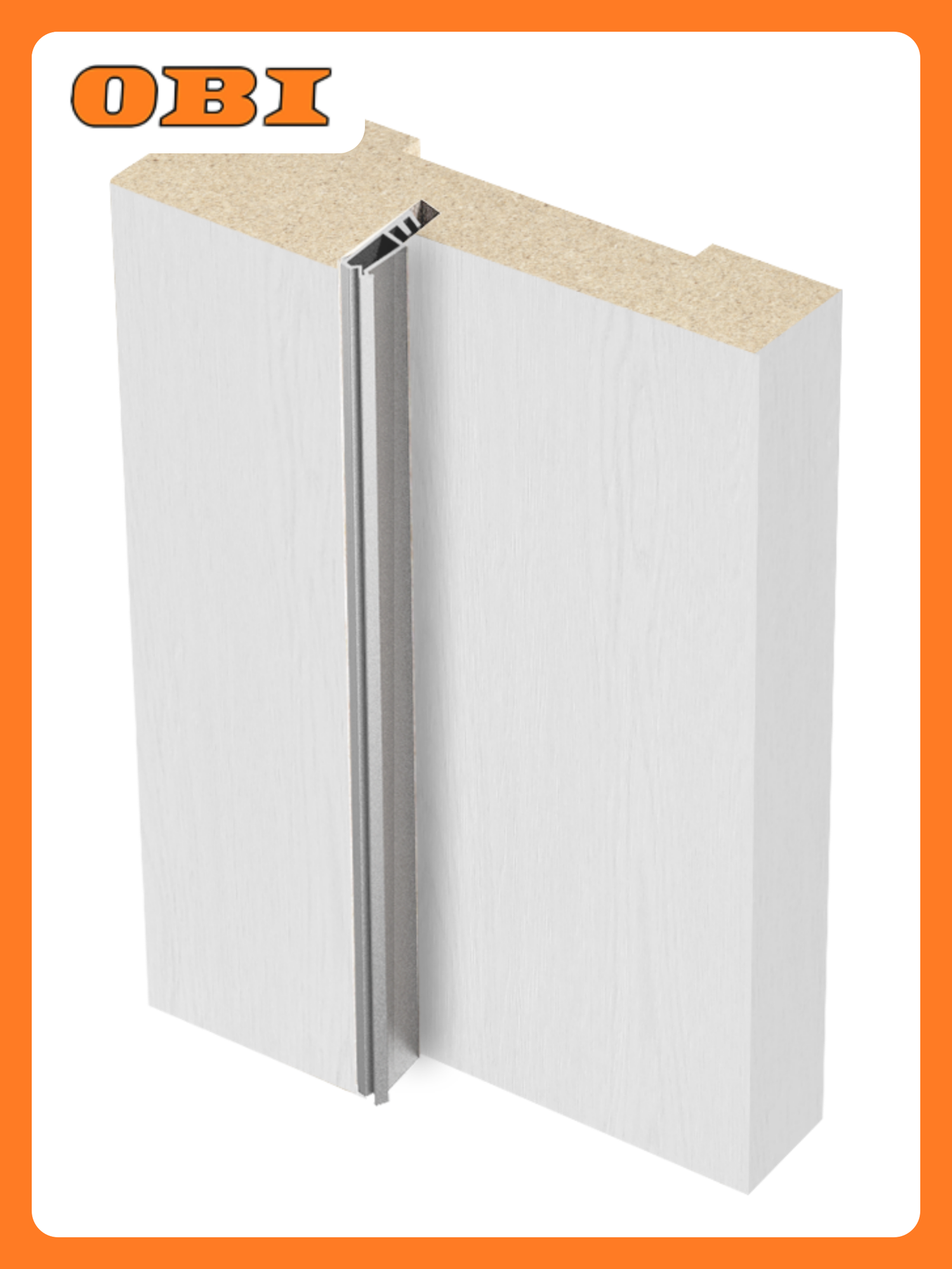 Коробка дверная (26х70мм) финиш-пленка (25 шт.) анкор серебристый