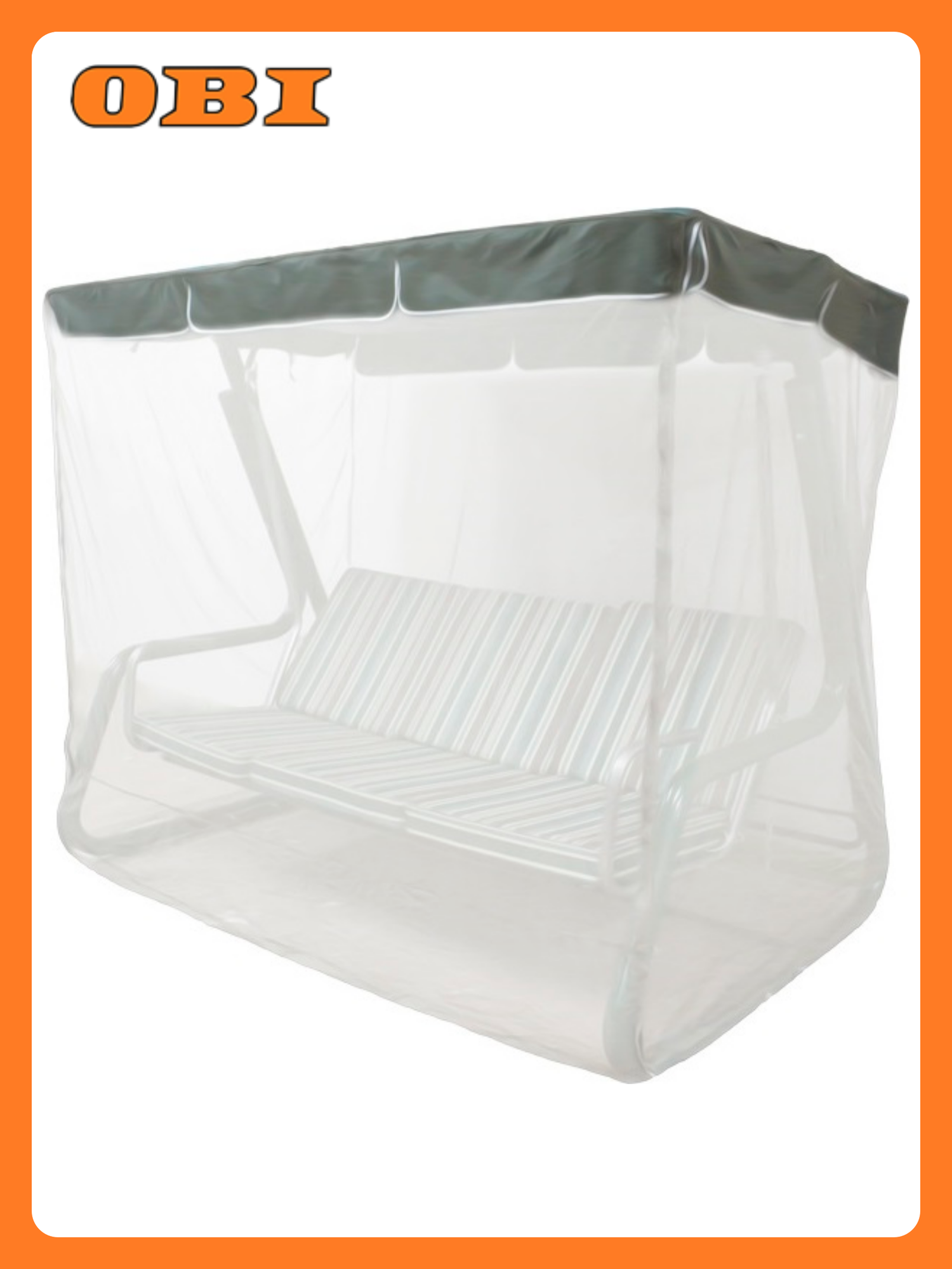 Чехол-укрытие для качелей с москитной сеткой 170х125х225см