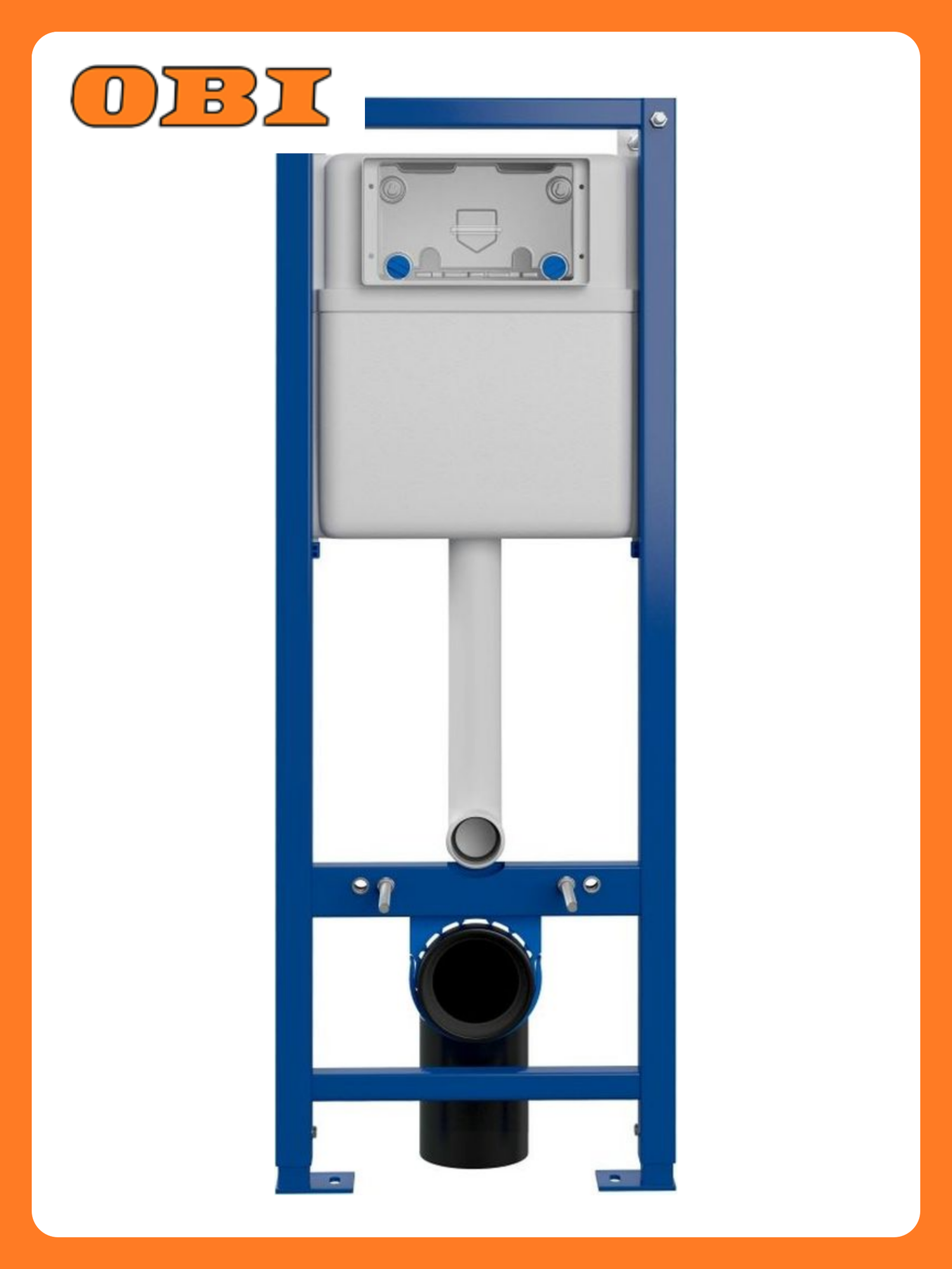 Инсталляция Cersanit Vector для подвесного унитаза синяя 39х17х112 см