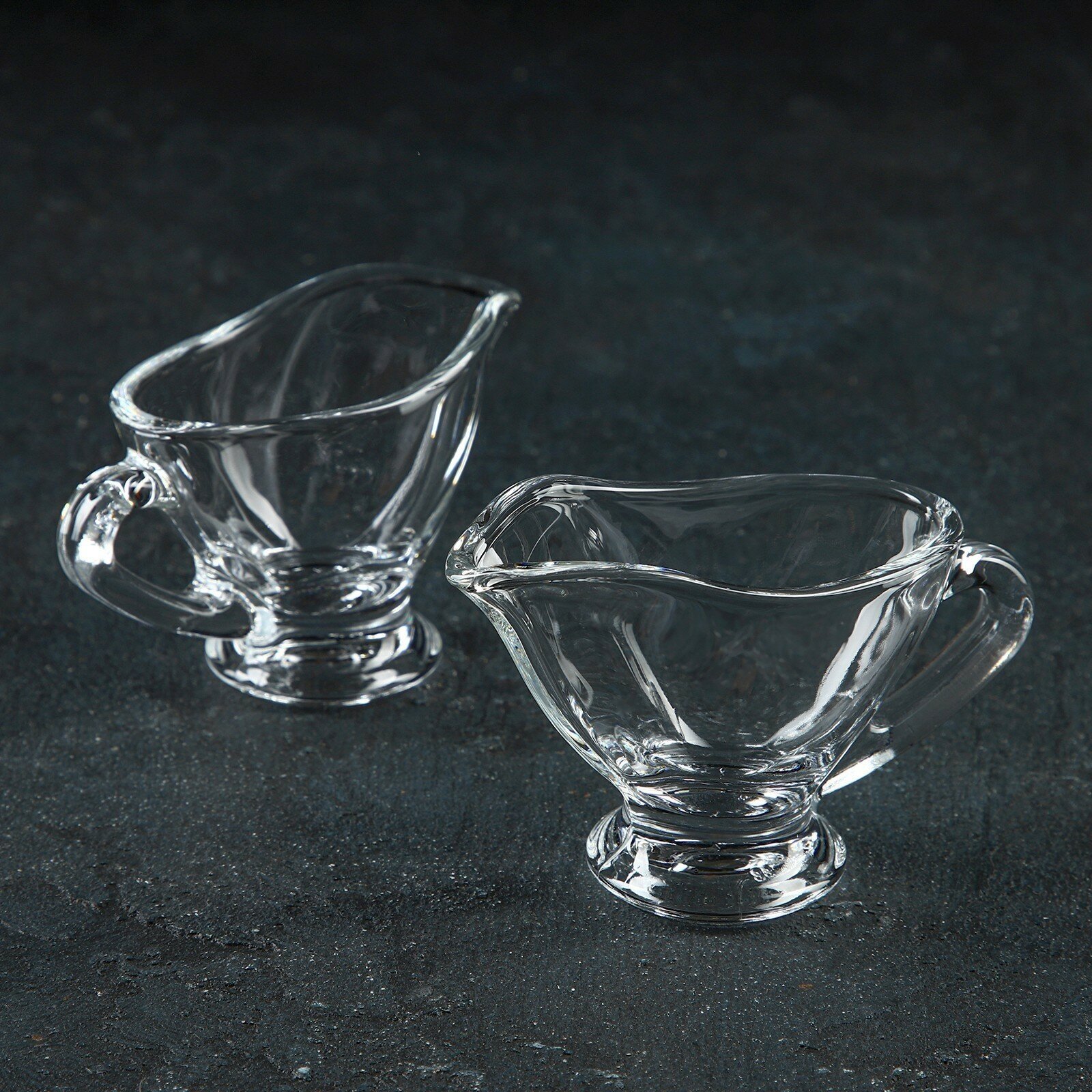 Соусники Paşabahçe Basic, 60 мл, набор 2 шт. стекло, прозрачные