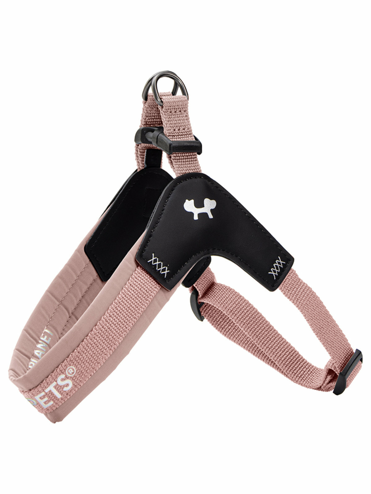 Шлейка United Pets Citylife, для собак, светоотражающая, размер S, цвет пыльная роза