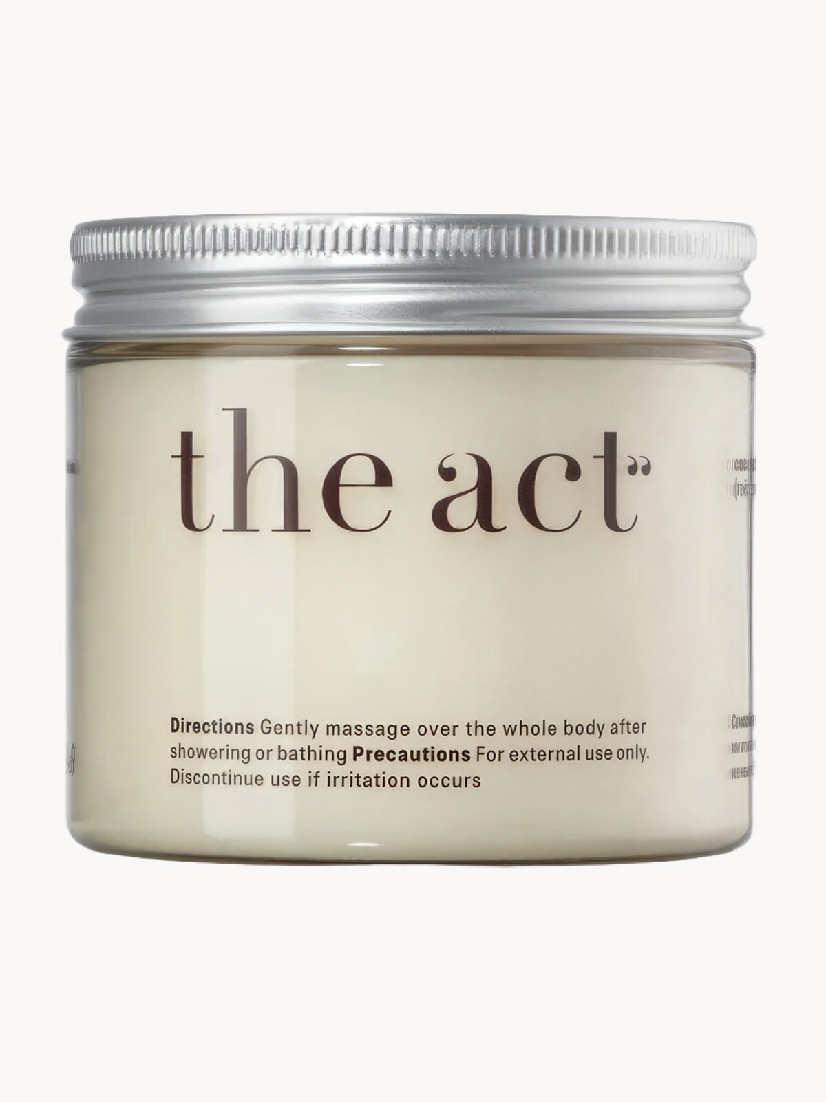 Твердое масло для тела The Act кокосовое, питает и увлажняет, 170 г