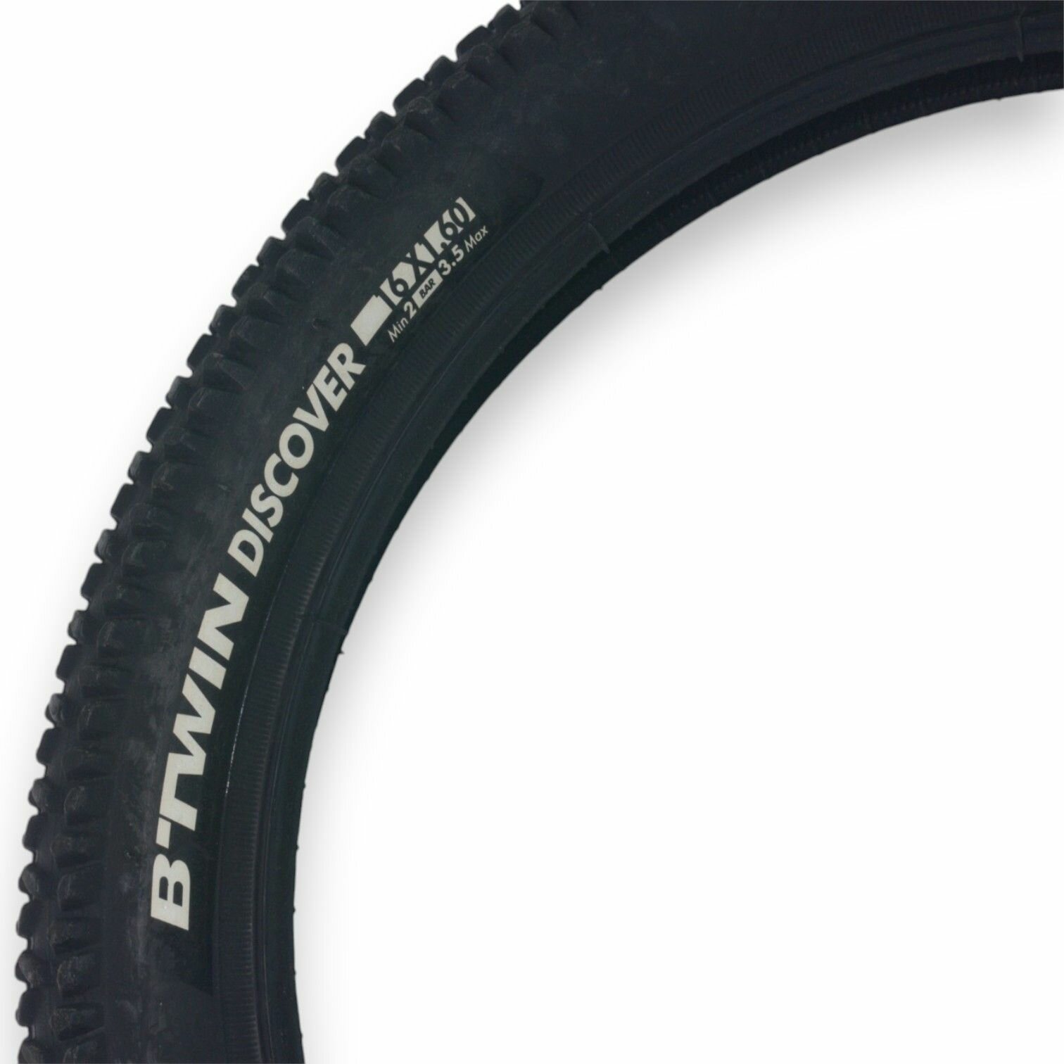 Покрышка для велосипеда 16"x1.5" чёрная BTwin Discover GW