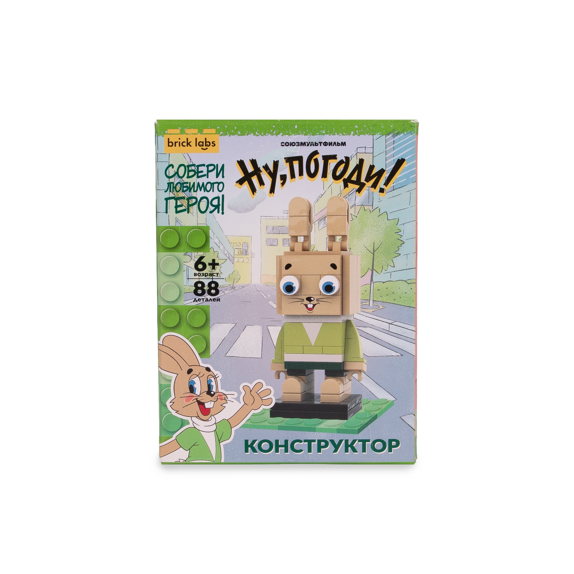 Конструктор Brick Labs Союзмультфильм AB-1102 Конструктор Ну, погоди: Заяц