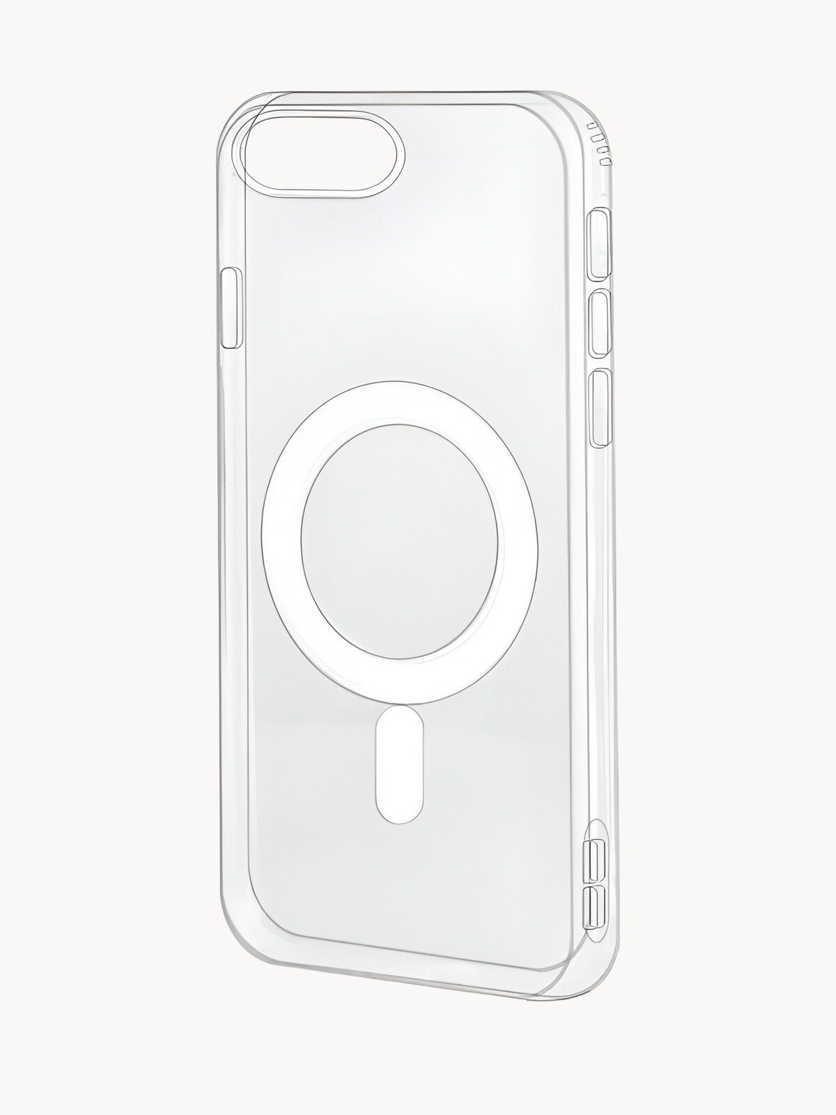 Чехол магнитный с функцией MagSafe для iPhone 7, 8, SE 2020 прозрачный