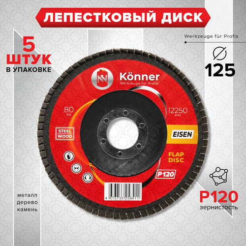 Круг лепестковый конический KNNER 125x2223мм P1205шт 469₽