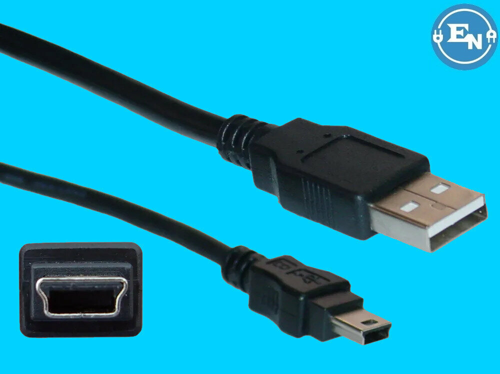 Кабель Live Power, miniUSB, длина 1м, для телефонов, регистраторов, черный