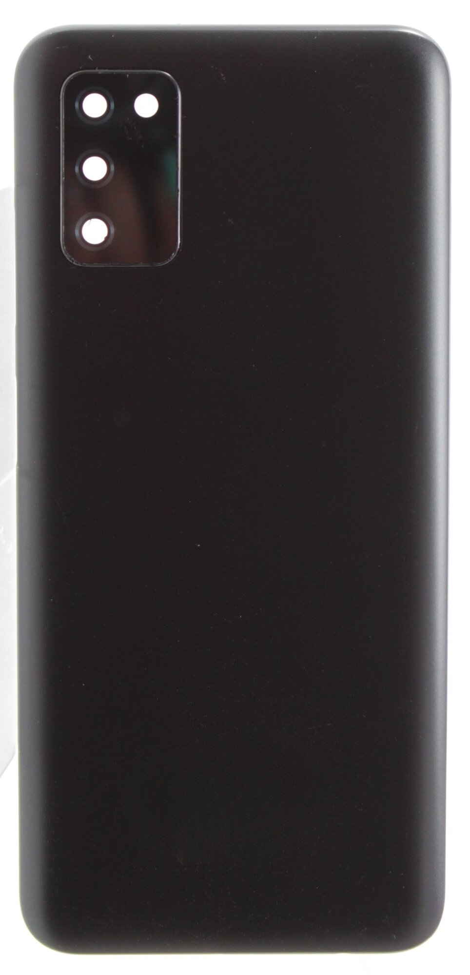 Задняя крышка для Samsung Galaxy A037F (A03s) Черная (со стеклом камеры)
