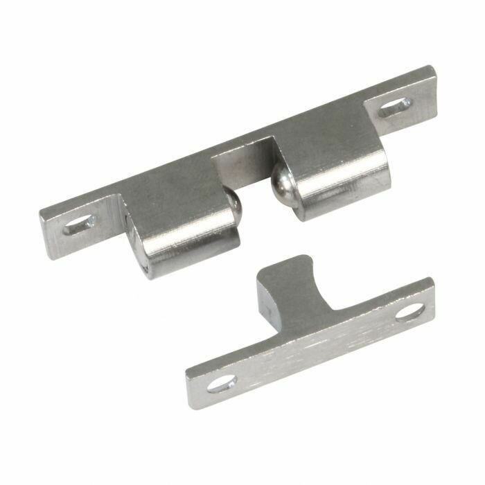 Защёлка роликовая Amig Модель 14-60 (8821) 60*12 мм хром комплект 2 шт.