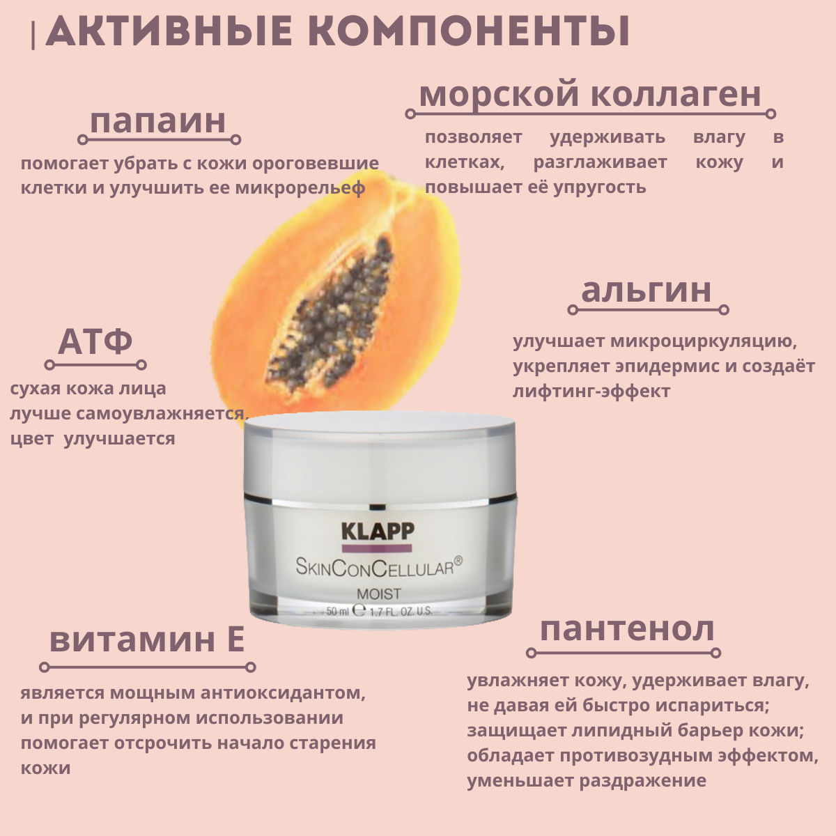 Изображение KLAPP Cosmetics Увлажняющий крем SkinConCellular Moist Cream, 50 мл