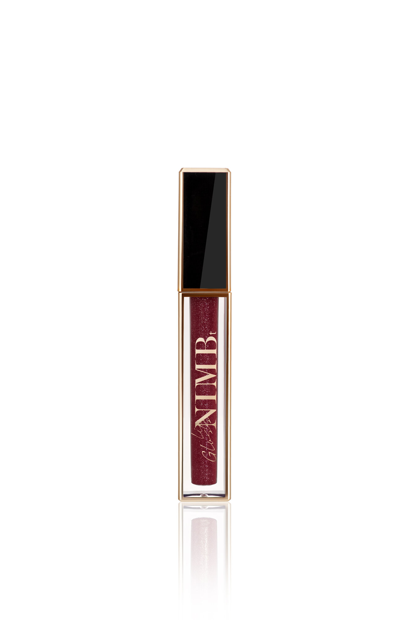 Блеск для губ NIMBt LIP GLOSS 02, Гелевый, увлажняющий, тёмно-красный