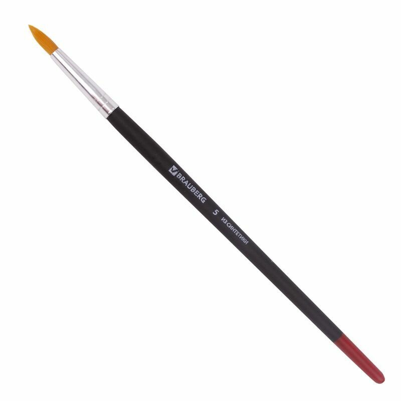 Кисть BRAUBERG синтетика, круглая, №5