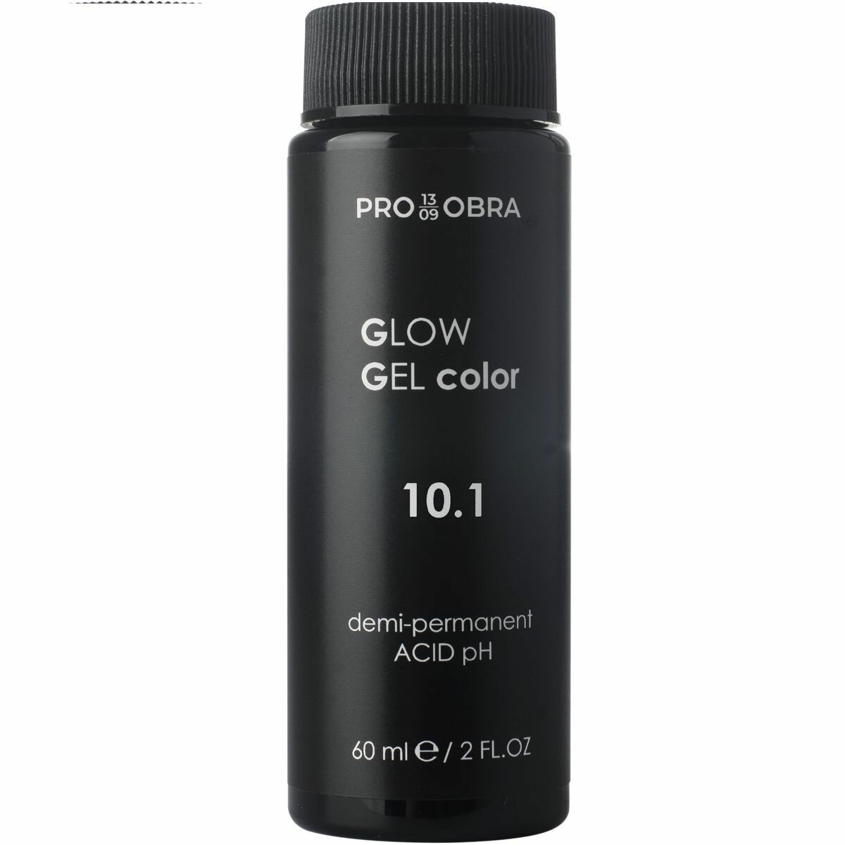 OBRA PRO13/09 Полуперманентный гелевый краситель GLOW GEL 10.1 Пепельный светлый блонд, 60 мл
