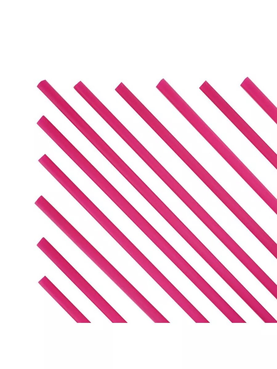 Трубочка полимерная для шаров, флагштоков и сахарной ваты Розовая / 100 шт. / 5*380 мм