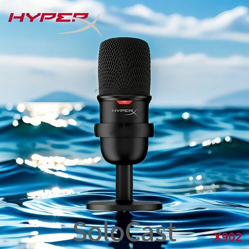 Конденсаторный USB-микрофон HyperX SoloCast отлично подходит для потоковой передачи и подкастинга 5597₽
