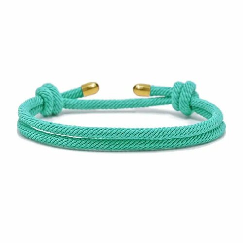 фото Плетеный браслет, 1 шт., зеленый accessories shop 17th