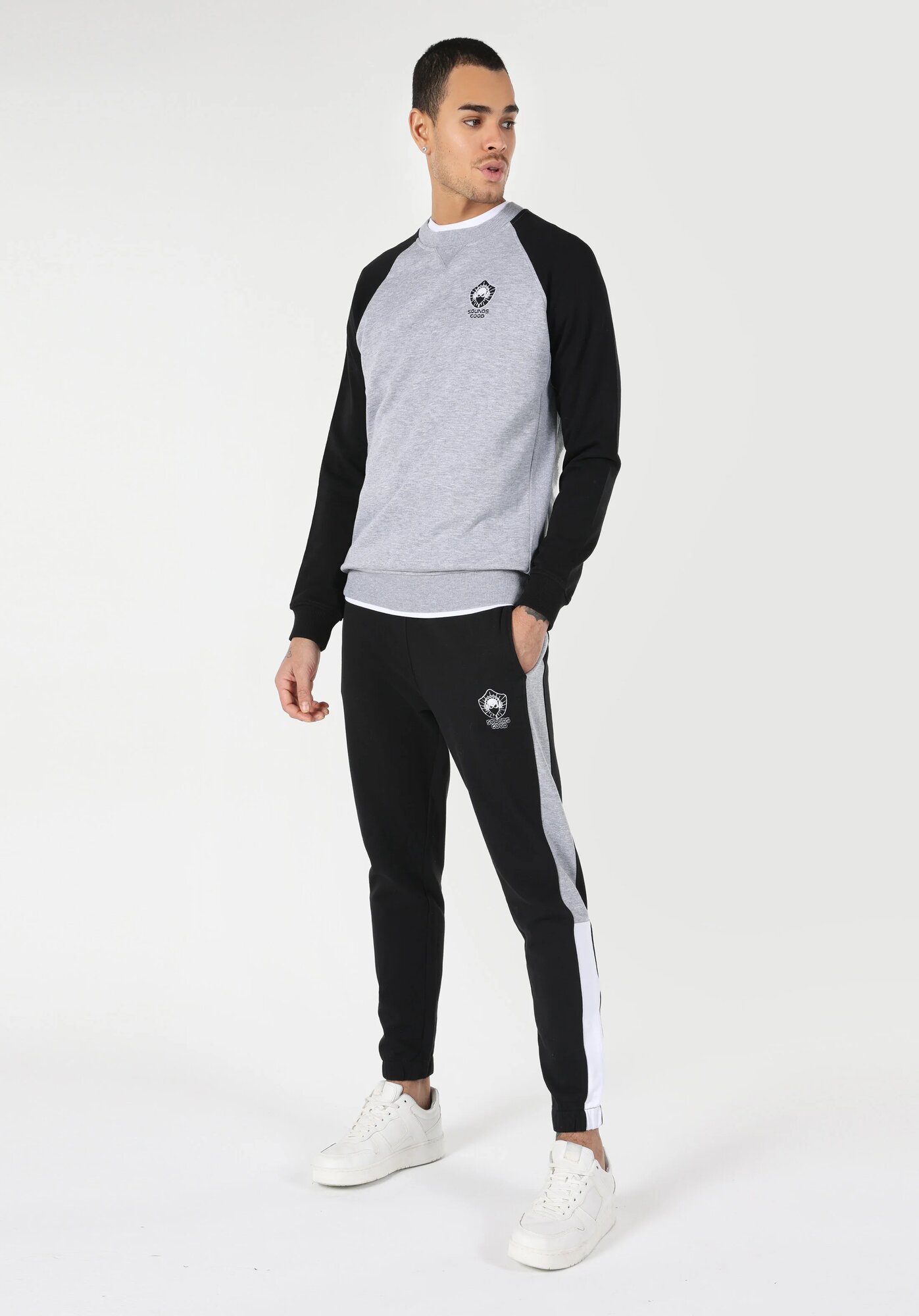 Брюки спортивные COLIN'S Slim Fit, размер XXL, черный