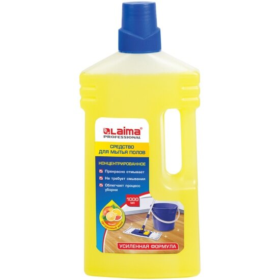 Моющее средство Laima PROFESSIONAL Цитрусовый микс для полов концентрированное 1 л
