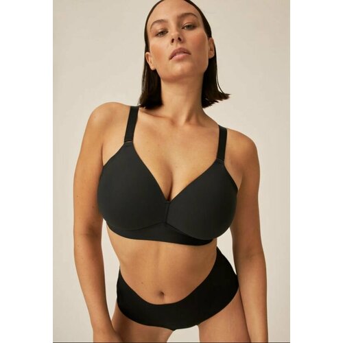 фото Бюстгальтер naturana sidesmoother, размер 80b, черный